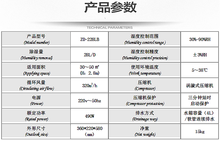 家用除濕機