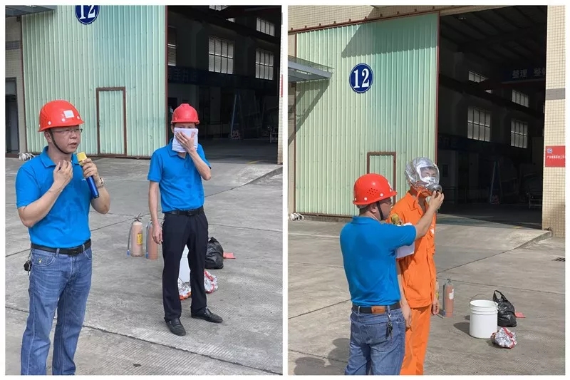 廣東隆玻科技集團舉行消防應急疏散及滅火演練